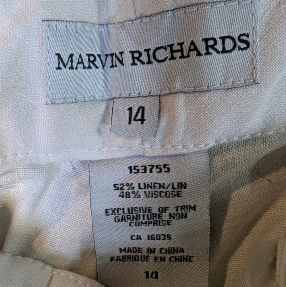 High waisted Wide Leg Linen Blend Pants - Picture 2 of 8